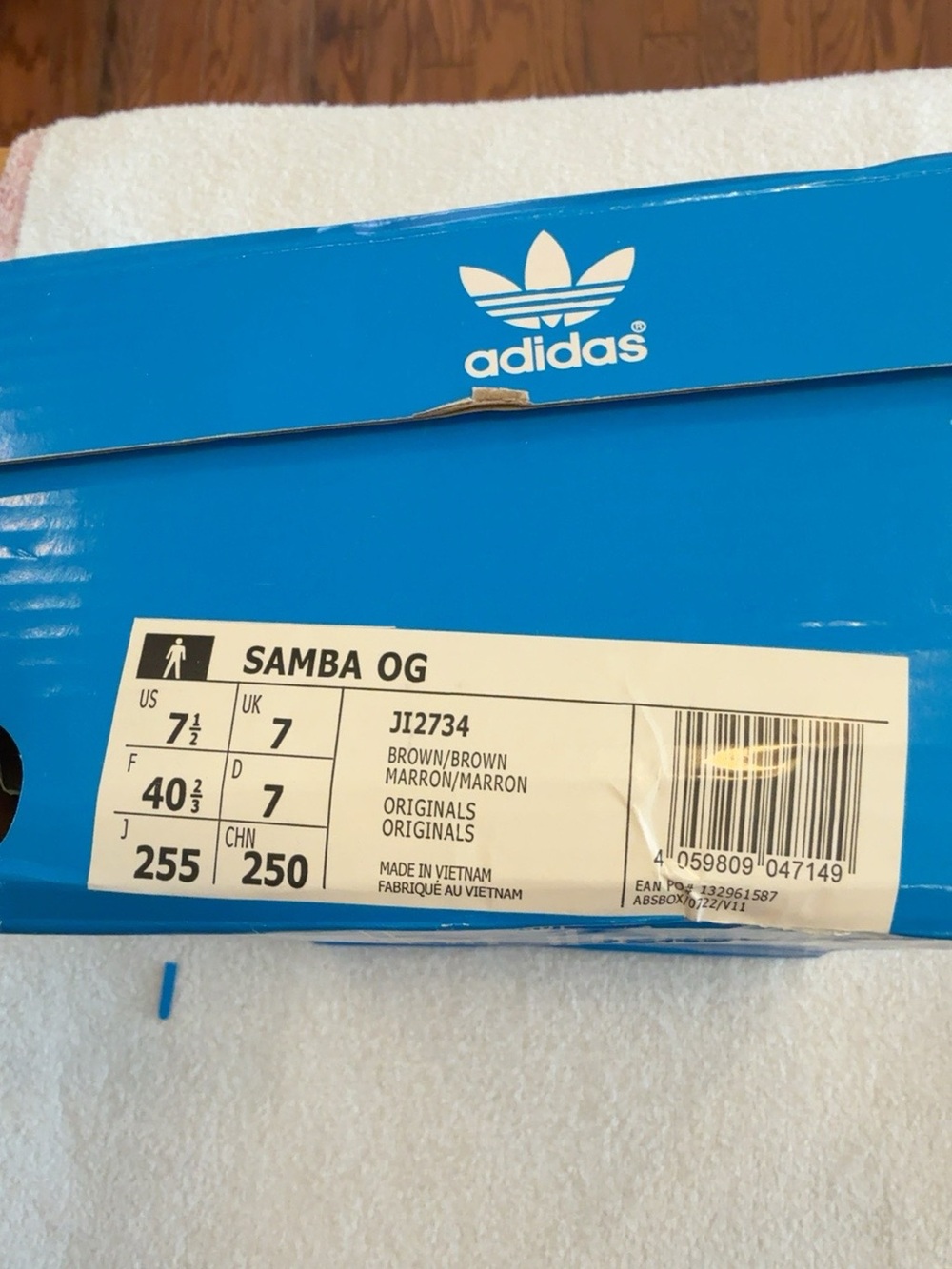 Adidas Samba OG J12734 Leopard Pony Hair Sneakers NWT 7.5 - Picture 7 of 8